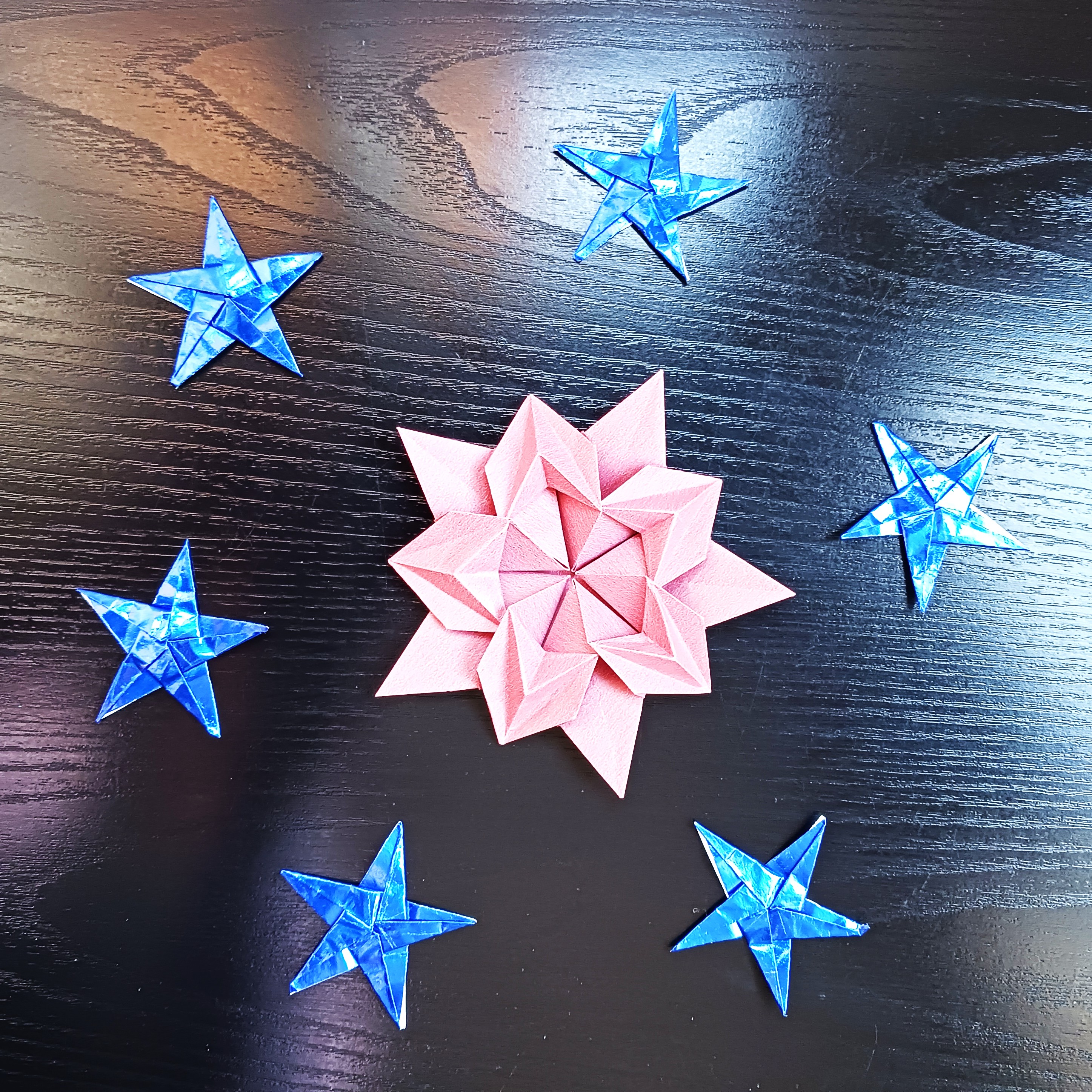 Estrellas de 5 puntas decoración navideña